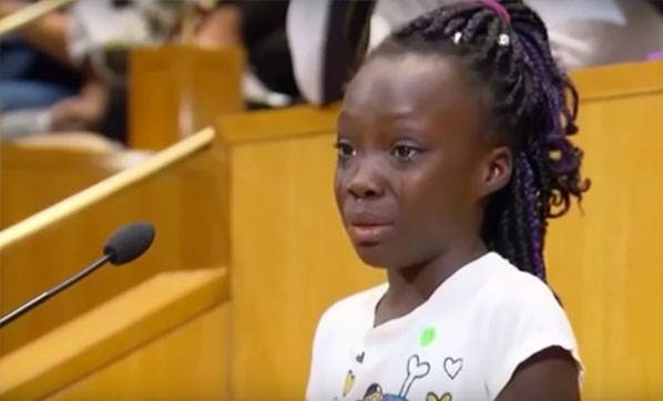 9 yaşındaki çocuktan ırkçılık dersi