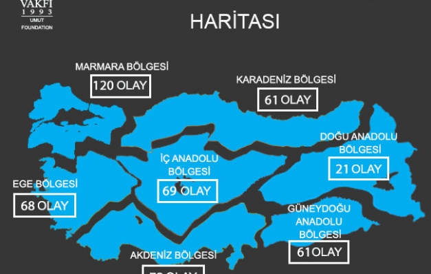 2017 Kadın Cinayetleri’nin haritası
