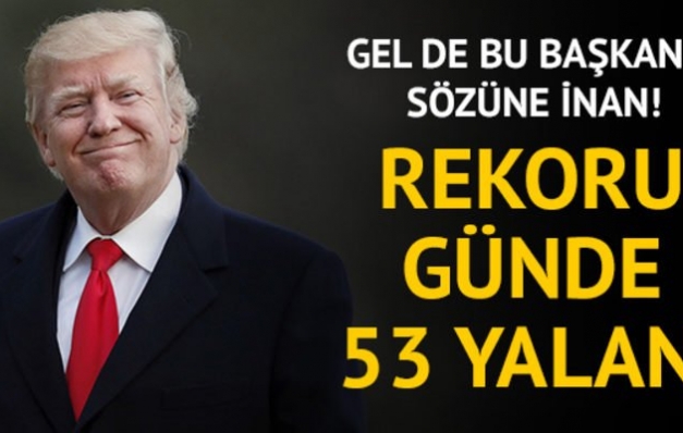 Trump 1 buçuk yılda 3 bin yalan söylemiş