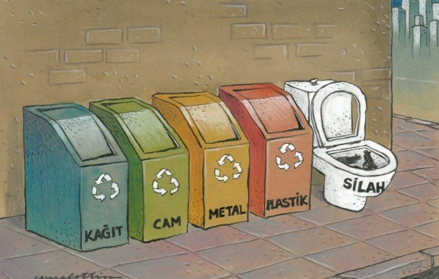 “Bireysel Silahlanma: Yaşama Hak Tanıyın” Karikatür Yarışması ödülleri sahiplerini buldu